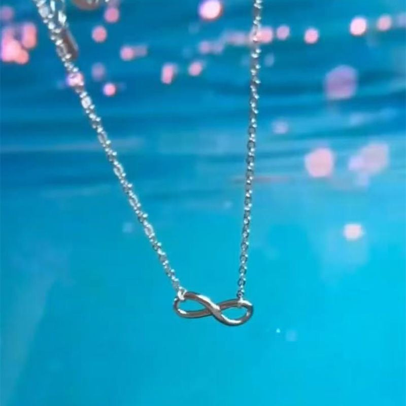 Infinity Symbol Necklace | Minimalist Titanium Steel Necklace | Endless Summer Club