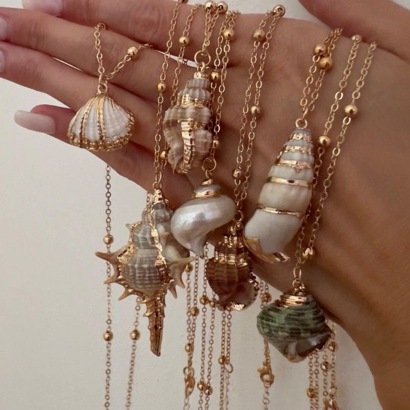 Natural Seashell Pendant Necklace | Endless Summer Club