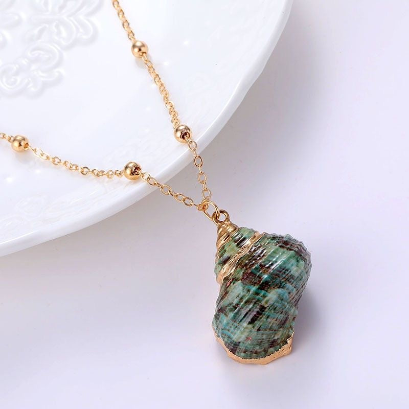 Natural Seashell Pendant Necklace | Endless Summer Club