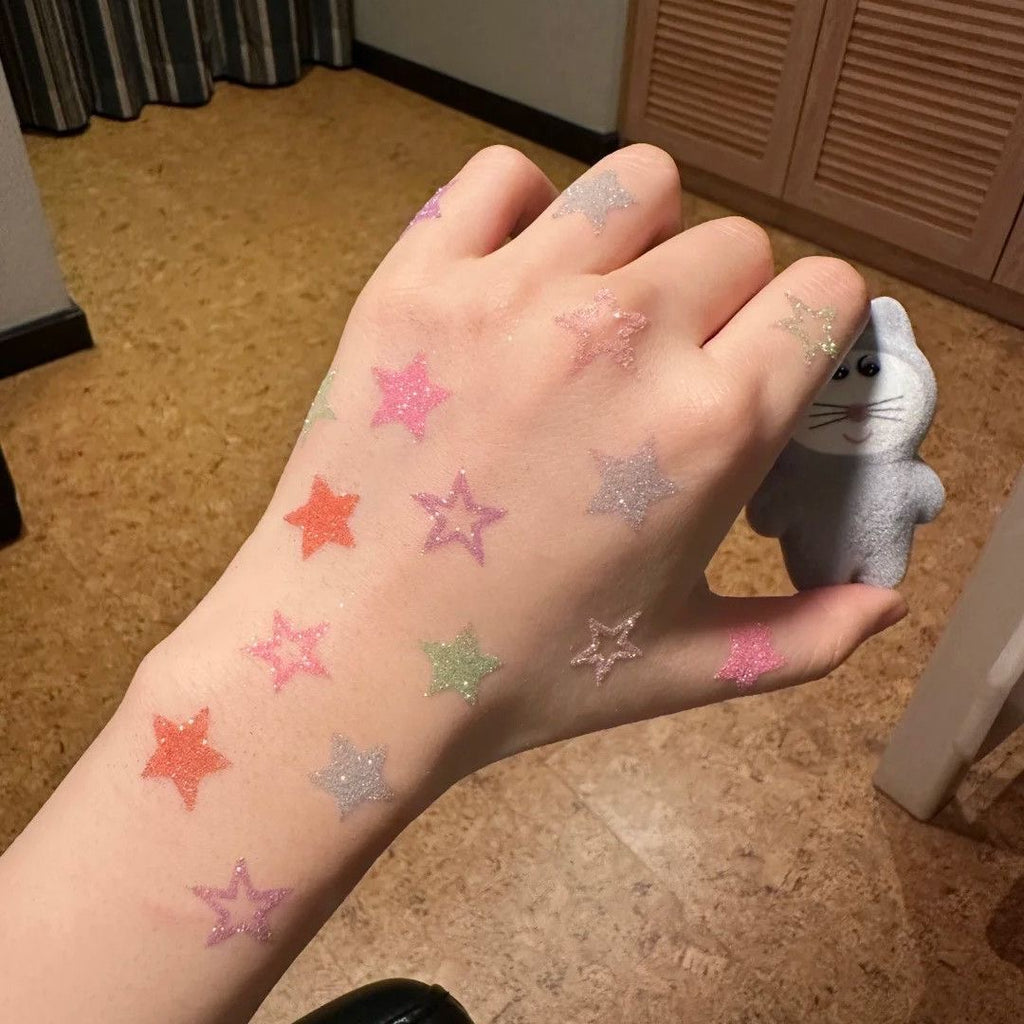 Summer Sparkle Glitter Temporary Tattoo Stickers